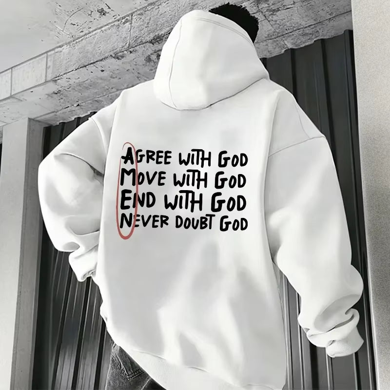 The Best-Selling Christian God Print Hoodie Is a High-Quality, Casual and Fashionable Hoodie for Men, a Street Harajuku Top